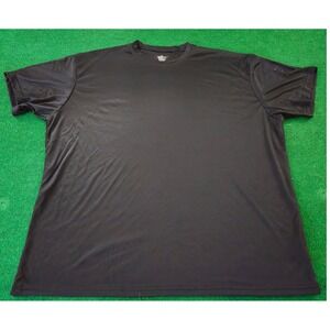 POWER-TEK Black Athletic T-Shirt‎ Mens XL 100% Polyester Short Sleeve